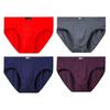4 PCS Men's Briefs Mid‑Waist Soft Breathable Underwear Comfortable Male Underpants L XL XXL 3XL 4XL 5XL