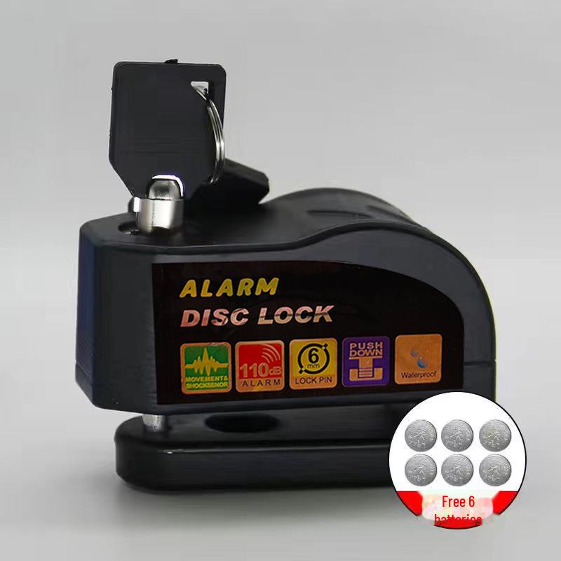 Anti-Theft Disc Brake Lock with Alarm for Mountain Bikes, Motorcycles, and E-Bikes