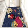 Cute Teddy Bear Happy Floor Mat Bathroom Mat Kids Room Bedroom Decoration Balcony Anti-Slip Doormat Living Room Welcome Rug INS