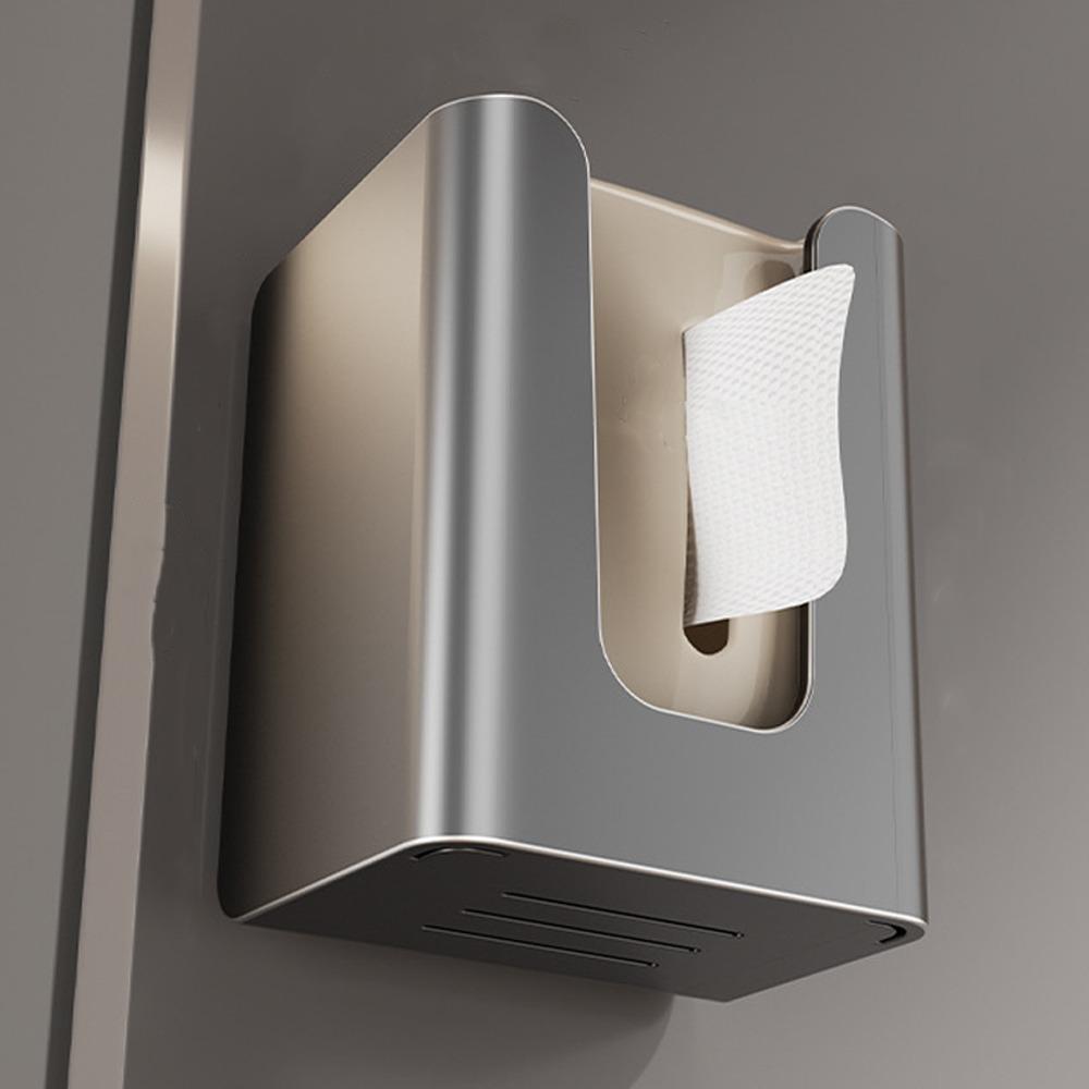 Wall Mounted Magnet Storage Container Waterproof Tissue Dispenser Box  Home Kitchen