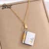 Symbolic Book Jewelry Daughter Necklace My Incredible Girl Pendant Stainless
