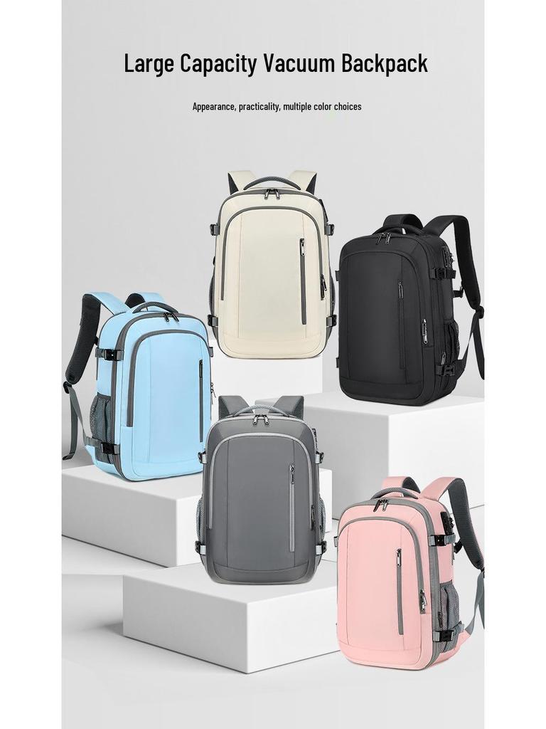 17-Inch Waterproof Anti-Theft Laptop Backpack: Expandable, Large Capacity for Casual Business Commutes