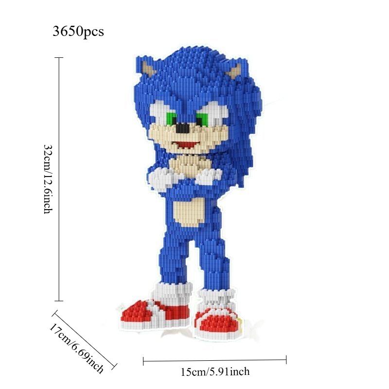 3650pcs SONIC Building Block Toy Model Children s Assembly Building Block Toy Series Granular Brick Kids Christmas Gift