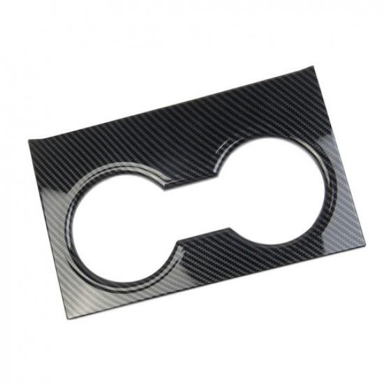 Carbon Fiber Style Inner Front central Cup Holder Trim Cover for Chevrolet Tahoe