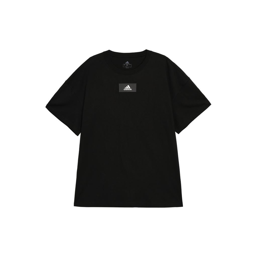 Adidas Logo Print Pullover Crew Neck Short Sleeve T-Shirt Men T-Shirts Black HN0976