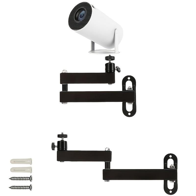 360° Rotating Projector Mount Dual-Axis Adjustable Foldable Aluminum Alloy Ceiling Wall Bracket