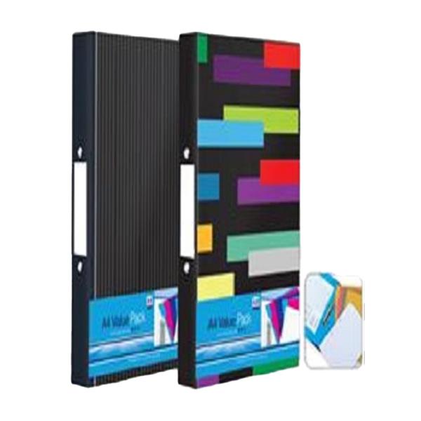 Anker Striped A4 Ring Binder (Pack of 2)