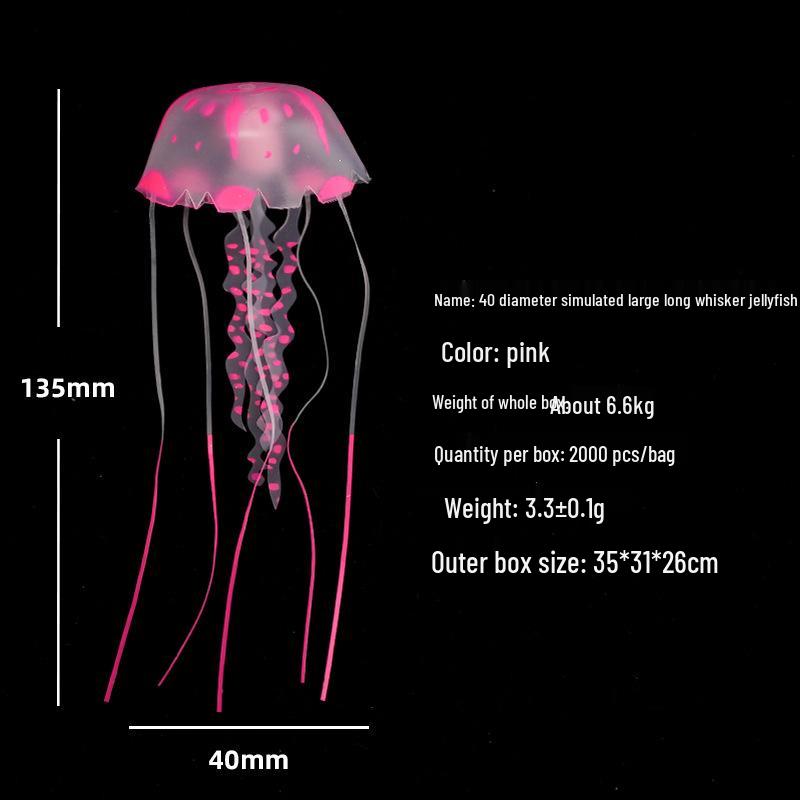 Mini Luminous Jellyfish Lamp - Small Silicone LED Decoration