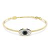 Devil's Eye Crystal Bracelet Women's Gold 5692171