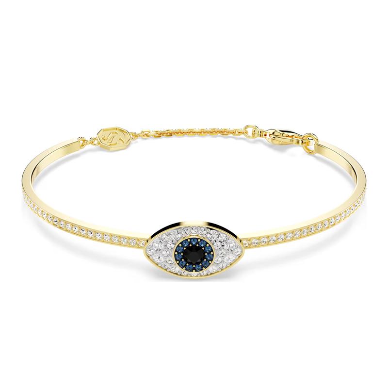 Swarovski Devil s Eye Crystal Bracelet Women s Gold 5692171