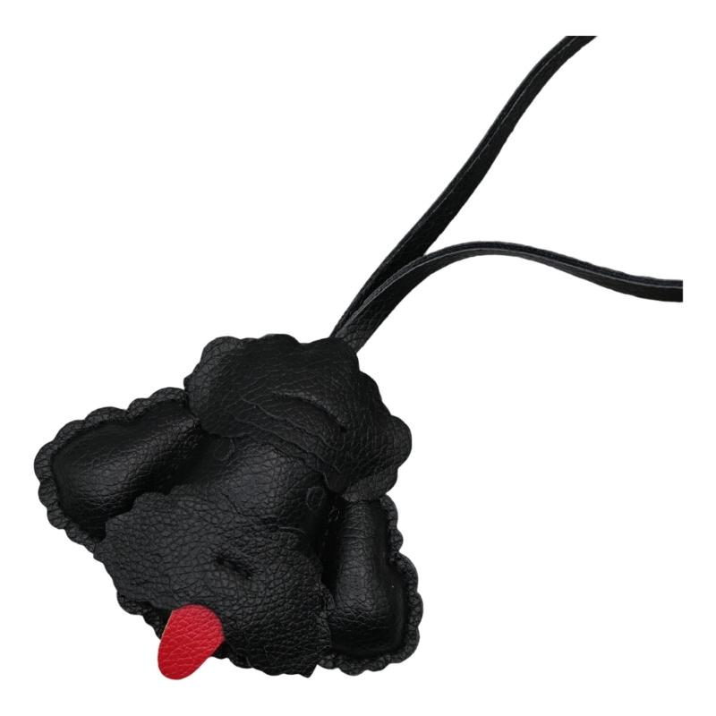 Adorable Poodle Keychain Cute Dog Charm For Bags Keys Backpacks Sturdy PU Material Pet Lover Gift