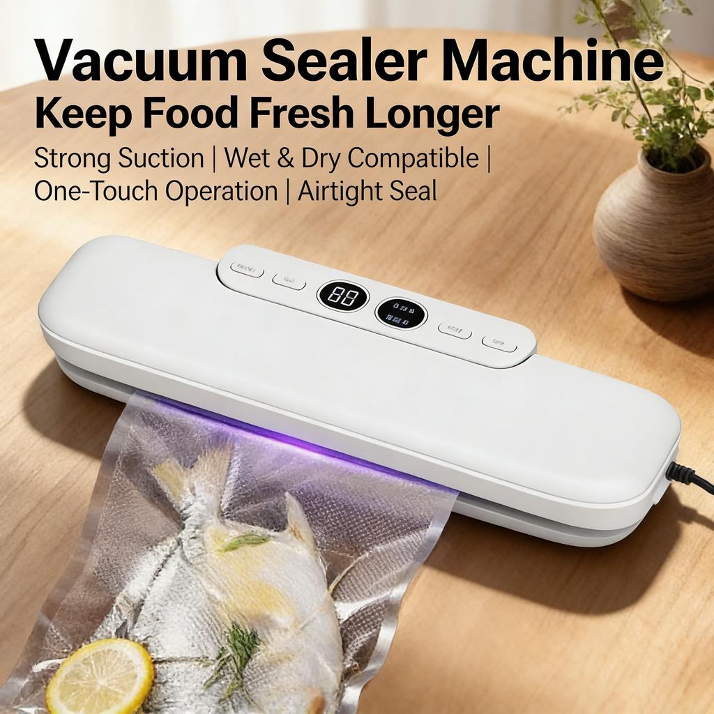 Impulse Sealer for Plastic Bags | Seal & Cut | Kitchen Storage Tool