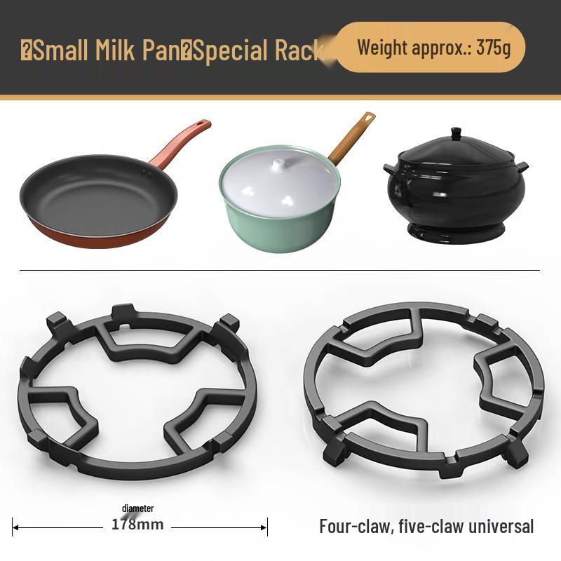 

Non-Slip Gas Stove Rack: Compact Pot Holder for Small Pots, Milk Pots, and Casseroles