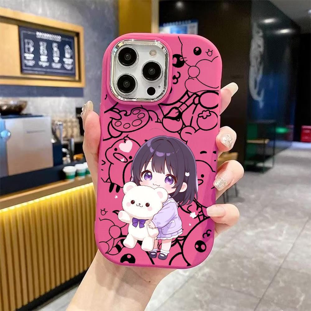 Phone Case: 2D Flat, Suitable for iPhone 18 17 16 15 14 13 Pro Protective Case, Short-haired Little Girl, Perfect Christmas and Halloween Holiday Gift