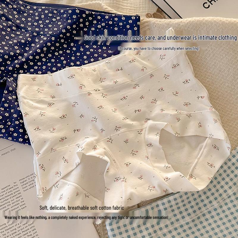 10A Antibakterielle Damen-Boxershorts aus reiner Baumwolle mit verlängertem Schritt, Übergröße, hautfreundlich, Baumwolle Klasse A.