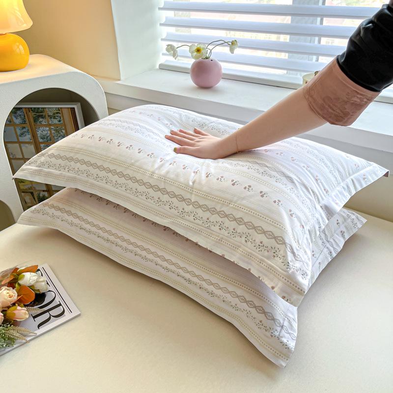 Children's Floral Pillowcase Set - Cotton with Memory Foam Core Cover (30x50cm & 40x60cm)