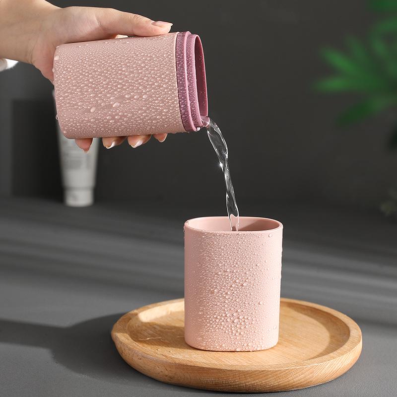 Portable Travel Toothbrush Storage Box and Cup Set
