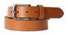 Edwin Plain Leather Genuine 0111174 Size Men's Belt, Leather, (One (Cuttable), 03 Brown)