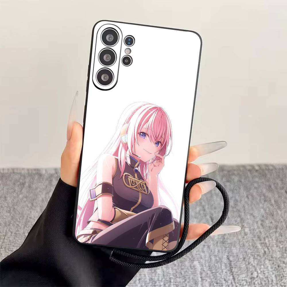 M-Megurine Luka  Phone Case For Samsung S25,S24,S21,S22,S23,S30,Ultra,S20,Plus,Fe,Soft Silicone Black Cover