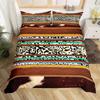 Cowhide Sunflower Duvet Cover Western Farm Animal Skin Bedding Set Microfiber Cow Fur Comforter Cover Twin For Boys Girls Room