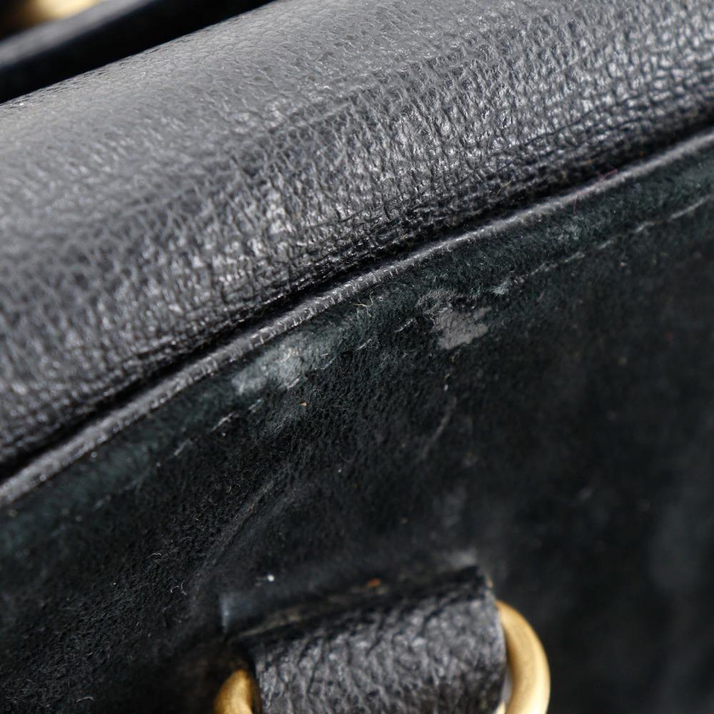 Gucci Bang Boot Tote Bag Old Gucci Black Suede Women Used