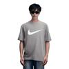 Nike Men's Retro Logo Print Short-Sleeve T-Shirt in Grey
