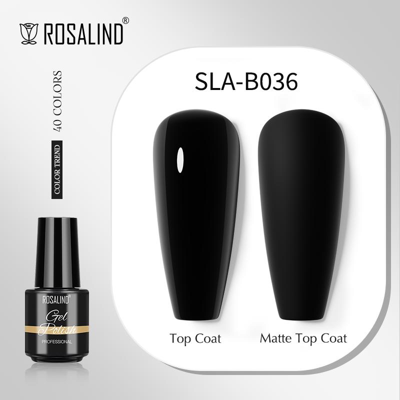 ROSALIND UV Lamp Soak Off Gel Polish Glitter Lacquer Gel na nehty Barevný gel lak na nehty lak Hybrid Nail Art Gel
