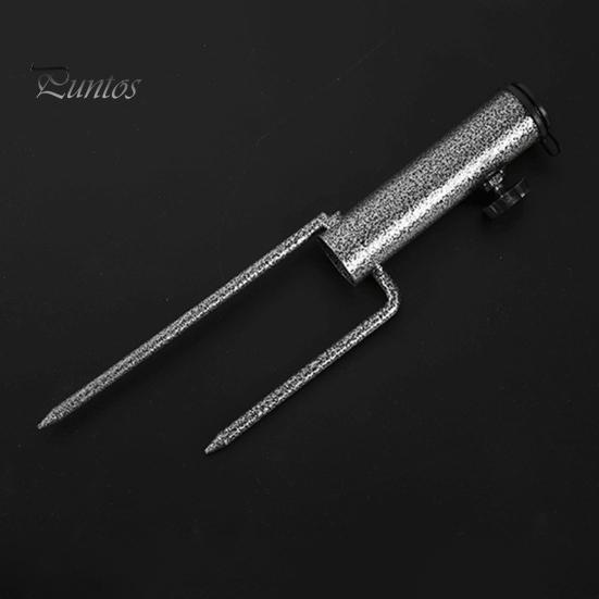 Patio Umbrella Holder Ground Stake Adjustable Heavy Duty Metal Outdoor Garden Beach Umbrella Parasol Flagpole Stand Base Umbrella Accessories