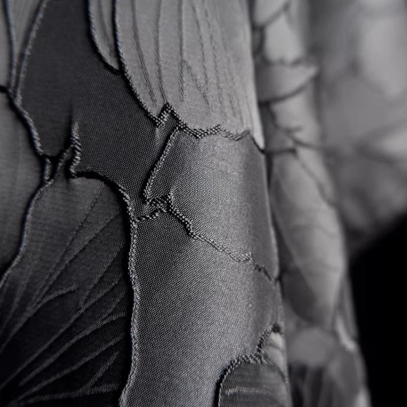 Lotusblad Patroon Jacquard Stof Driedimensionale Textuur voor Handgemaakte DIY Jurk Hanfu Cheongsam Chinese Stijl Ontwerpersstof