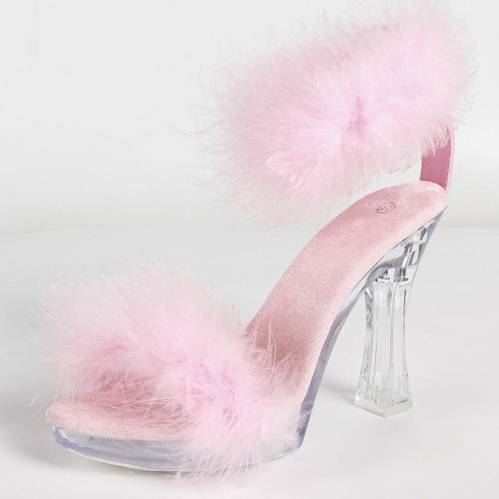 Catwalk Model 12CM Stiletto Platform Sandals Sexy Transparent Summer Party Women Footwear LFD-198711-Q2