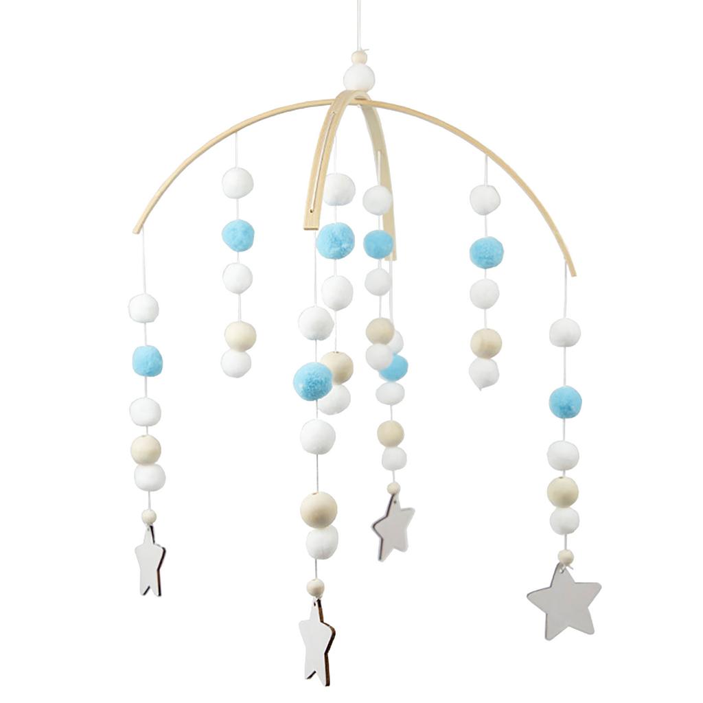 Wooden Ceiling Mobile Baby Crib Mobile for Boy and Girls Baby Bed Room Decor