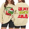 Women's Casual Fashion Long Sleeve Christmas Printed Round Neck Sweatshirt Top