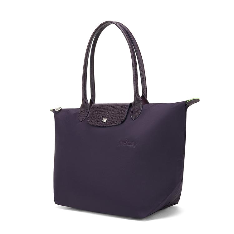 Longchamp Le Pliage Green Zipper Closure Recycled Polyamide Canvas Tote Bag Women Tote Raspberry 2605919645
