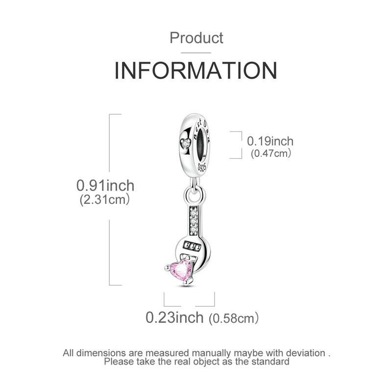 925  Silver Cute Fire Dragon Beads Colorful Heart Lover Family Charms Dangle Fit Bracelet DIY Jewelry Making Gifts