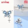 Charm Bead Charms Plata Copper Colors Butterfly Flower Bead Charms Compatible With Authentic Bracelets Do It Yourself Fine Jewellery Gift for Women