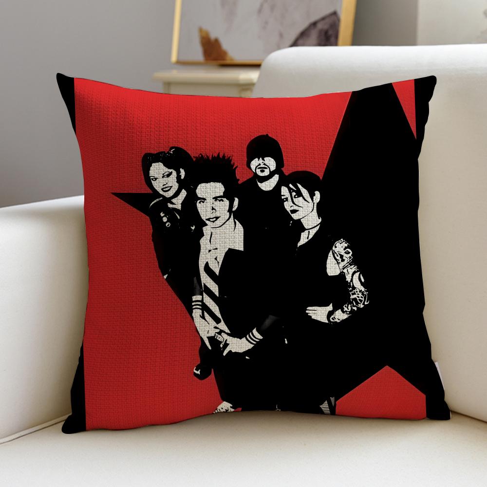 Edgy Mindless Self IndulgenceS Cushion Cover Breathable and Skin Friendly Linen Pillowcase Square Removable and Washable Cushion