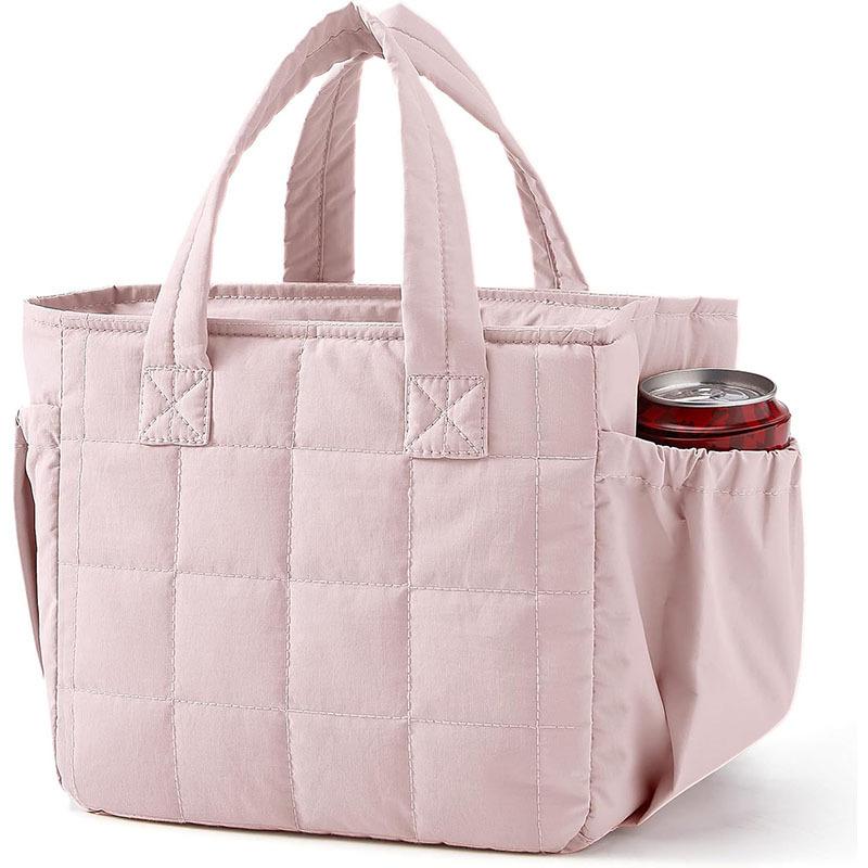 Female Hand Carrying Dirt Resistant Camping Picnic Bag For Outdoor Travel Storage