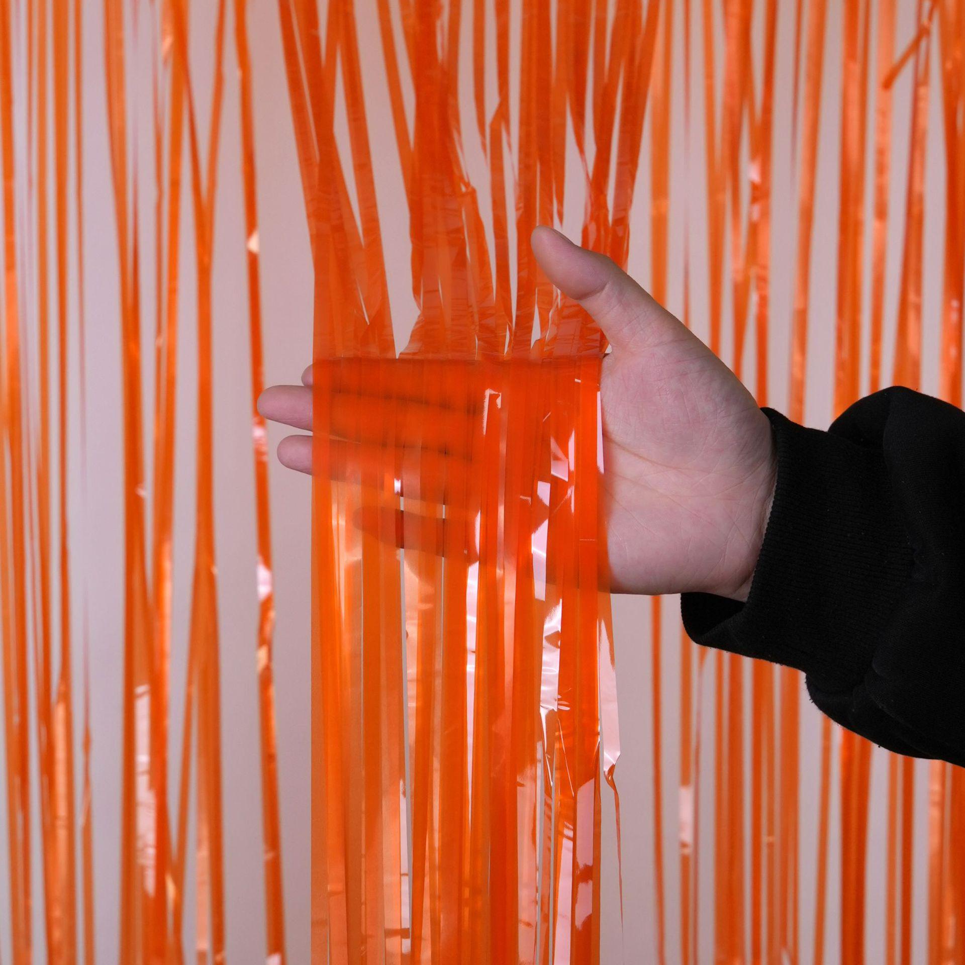 

Macaron Rain Curtain for Party and Wedding Decorations 1*2m оранжевый