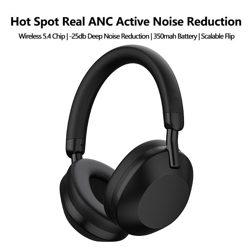 2026 Noise Cancelling M5 Over-Ear True Wireless Bluetooth Headphones: High Quality HIFI Sound