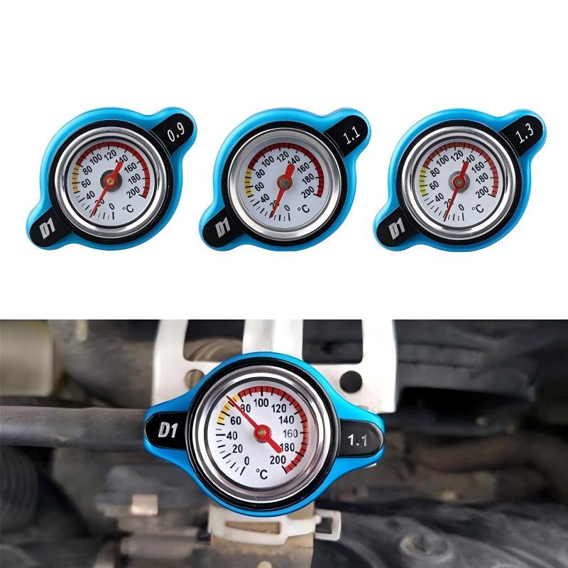 0.9Bar 1.1Bar Big Or Small Head Motorcycles Car Thermost Radiator Cap Cover Water Temperature Gauge Cover Utility Safe