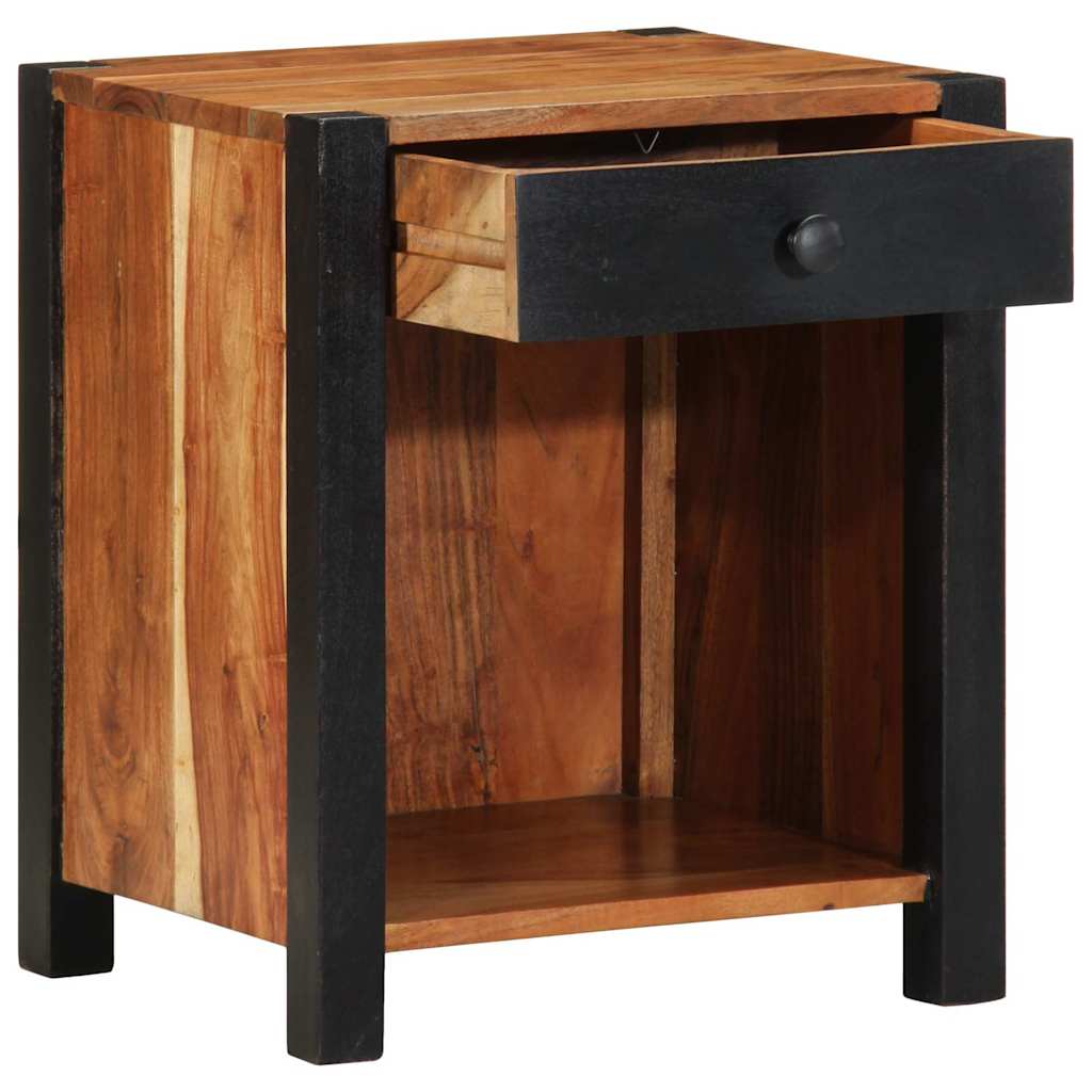 Nightstand Brown 40 x 35 x 50 cm Solid Acacia Wood