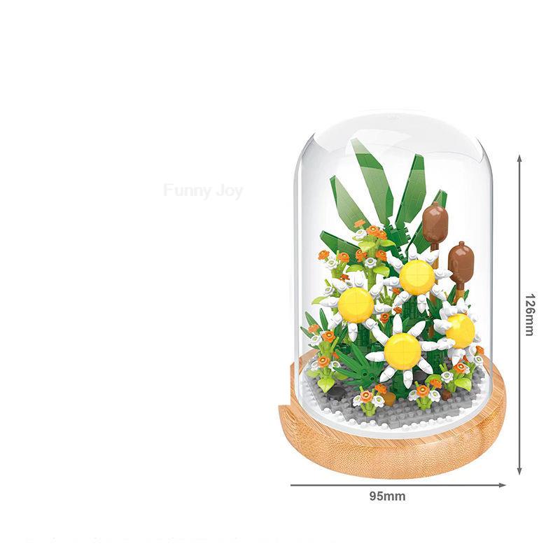 

MOC Креативный Wisehawk Мини Цветочный Горшок Растение Строительный Блок Забавный Тюльпан Украшение Кирпичики DIY Рождество Мальчики Детские Игрушки Подарки