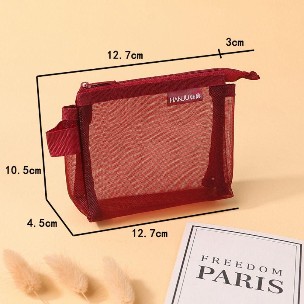 Lipstick Cosmetic Bag Mini Coin Purse Change Storage Bag Retro Color Card Bag  Outdoor