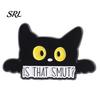 Sophisticated Brooch Accessory Black Cat Themed Brooch, Anti-Rust Lightweight Lapel Pin, Cartoon Wear-resistant Accessories for Clothing Bag