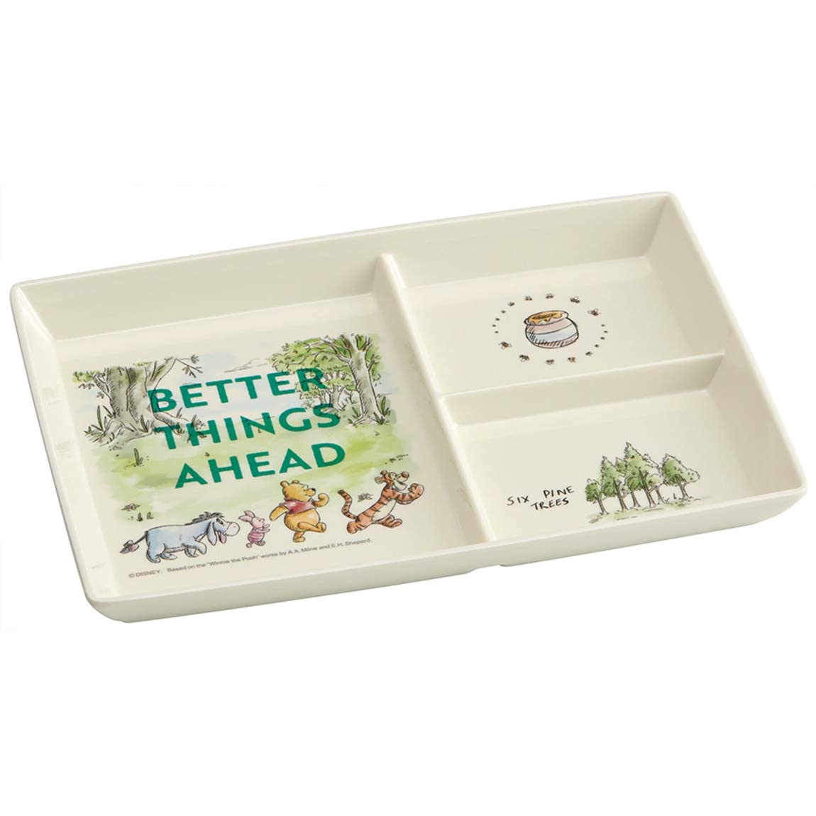 

Skater Melamine Morning Winnie the Pooh Plate, Picnic, MMP1-A