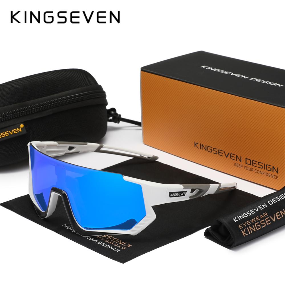 KINGSEVEN Sport Fahrradbrille Herren Damen MTB Fahrradbrille UV400 Sonnenschutz Brillen Fahrradfahren Ausrüstung