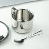Vintage Stainless Steel Coffee Mug Cups Delicate Coffee Cup And Saucer Set Flower Tea Mug Home Coffeeware Espresso Cups