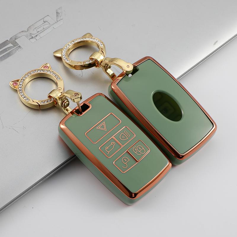 Car Tpu Key Case Cover Ring For Land Rover Range Rover Discovery 5 Sport For Jaguar Xe Xf Xj F Pace Accessories
