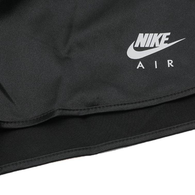 Nike Solid Color Brand Logo Print Elastic Waist Straight Casual Shorts Women Shorts Black BV4630-010