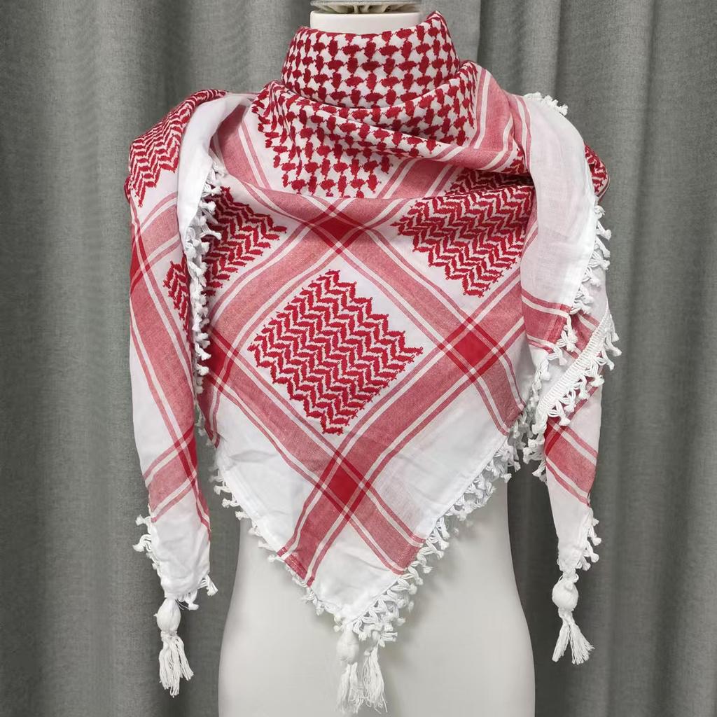Wysokiej jakości szalik Palestyna Keffiyeh Arabski Kuffiyeh Palestyński Wrap Shemagh Szalik Hidżab Palestyna dla Mężczyzn W magazynie